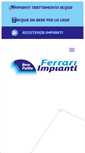 Mobile Screenshot of ferrarimpianti.com