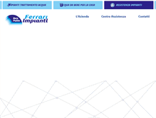 Tablet Screenshot of ferrarimpianti.com